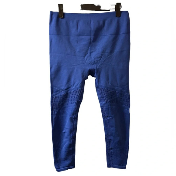 FABLETICS ROYAL BLUE SEAMLESS MESH LEGGINGS - Picture 1 of 2